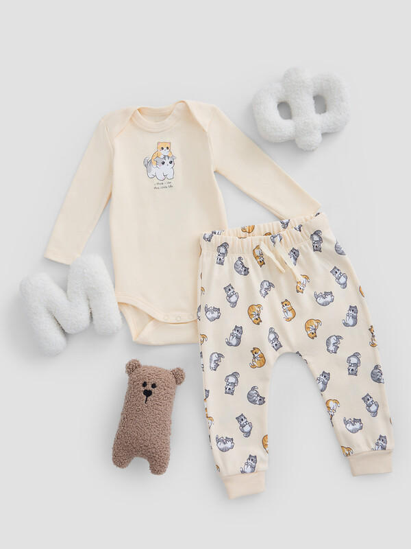 КОМПЛЕКТ ДЕТСКИЙ (БОДИ, ПОЛЗУНКИ) 89404