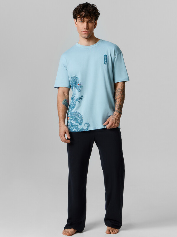 КОМПЛЕКТ МУЖСКОЙ (ФУТБОЛКА, БРЮКИ) 591039