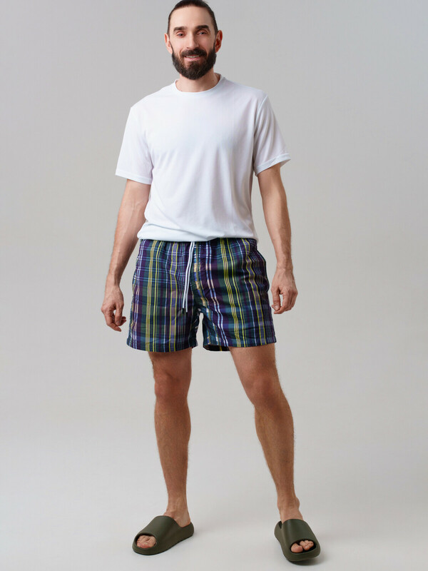 Шорты текстильные плавательные для мужчин, средней длины