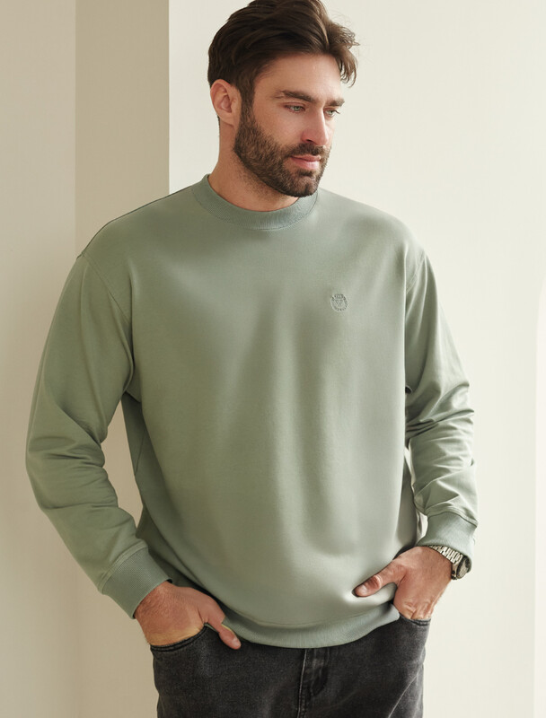 Джемпер из тонкого премиального футера с эластаном