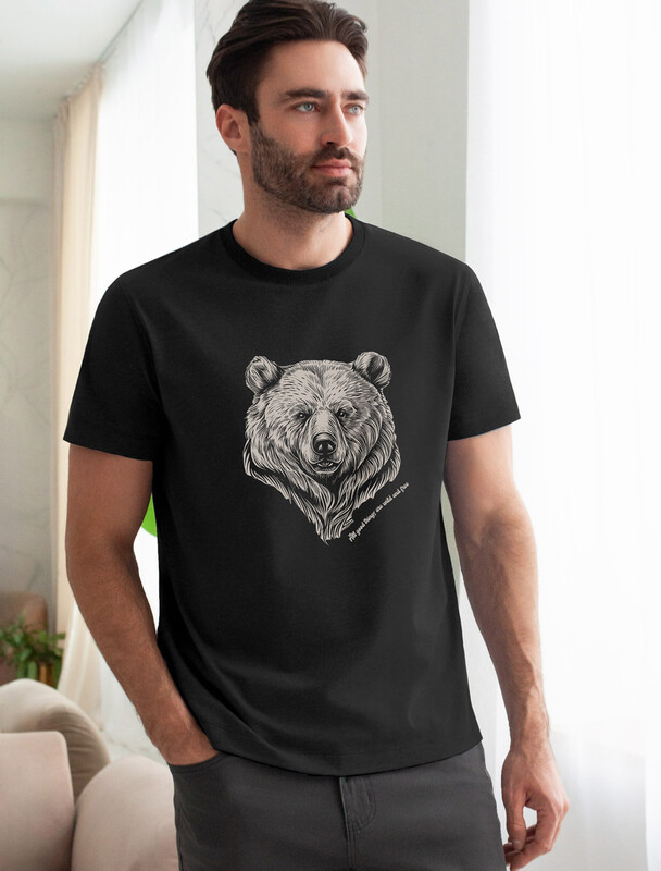 Футболка из премиального хлопка с авторским принтом
