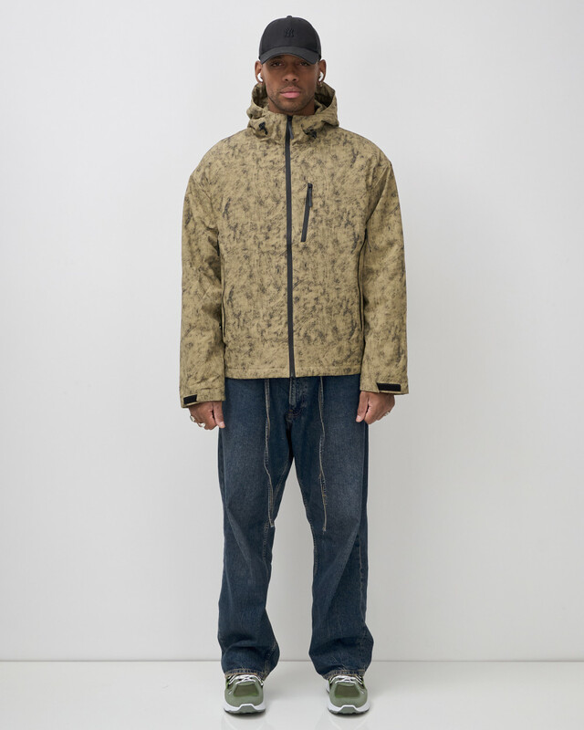 Куртка спортивная мужская весна осень бежевого цвета 25470B