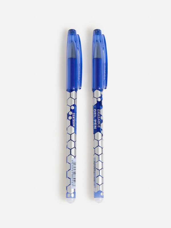 Набор из 2х ручек гелевых со стираемыми синими чернилами Okata