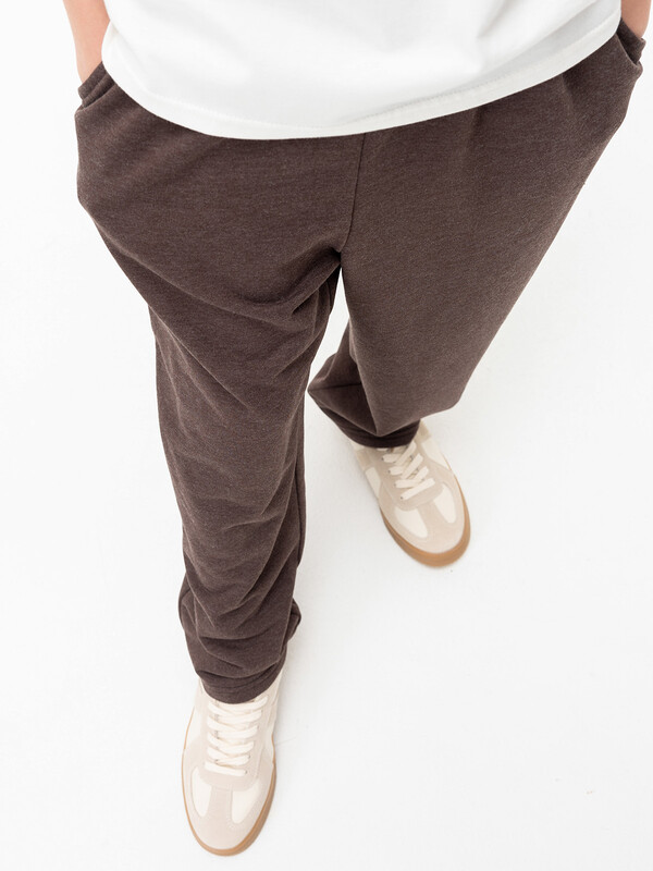 Брюки широкие Mjolk Горький шоколад