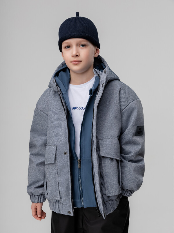 Куртка с накладными карманами