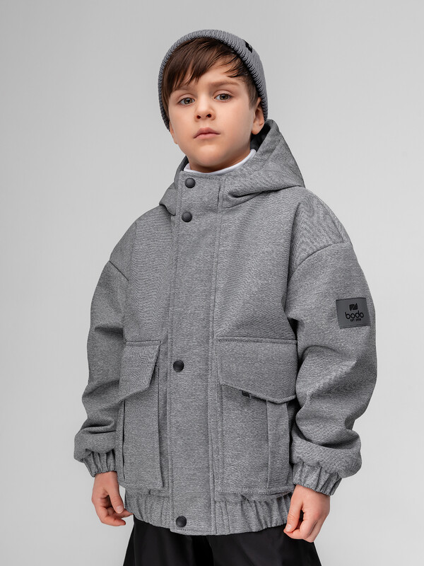 Куртка с накладными карманами