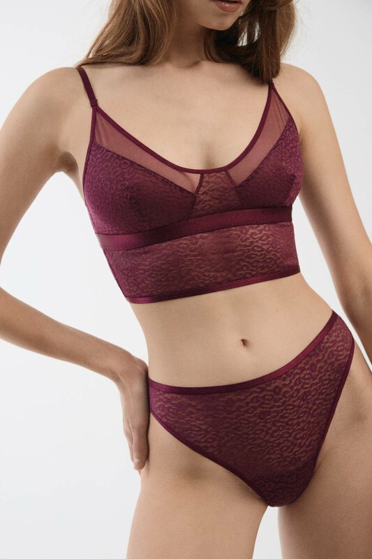 Бюстье CONTE SAVAGE LBE 2534 Бюстье из анималистичного кружева и сетки