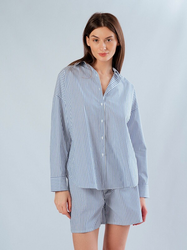 Женская пижама (Рубашка+Шорты)
