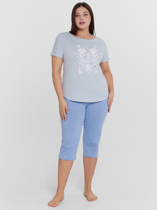 КОМПЛЕКТ ЖЕНСКИЙ (ДЖЕМПЕР, КАПРИ) 592300