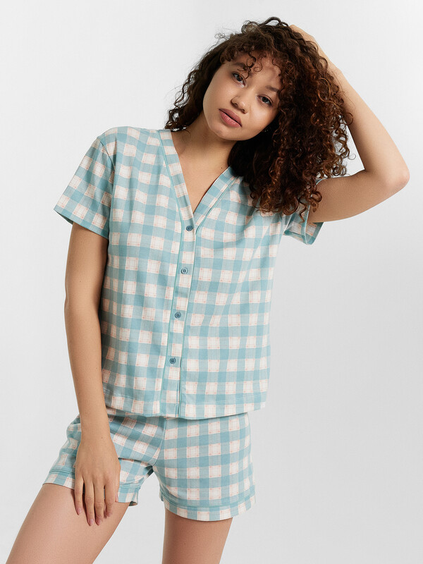 КОМПЛЕКТ ЖЕНСКИЙ (ЖАКЕТ, ШОРТЫ) 592348