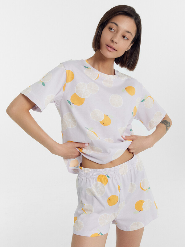 КОМПЛЕКТ ЖЕНСКИЙ (ФУТБОЛКА, ШОРТЫ) 592536