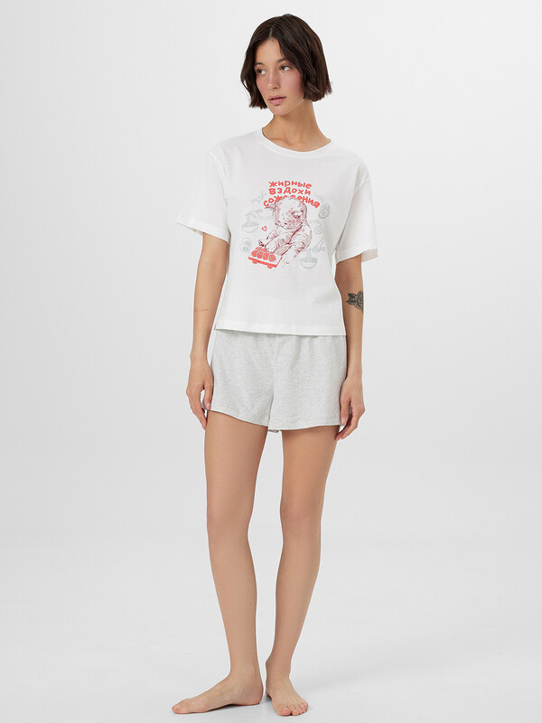 КОМПЛЕКТ ЖЕНСКИЙ (ФУТБОЛКА, ШОРТЫ) 592536