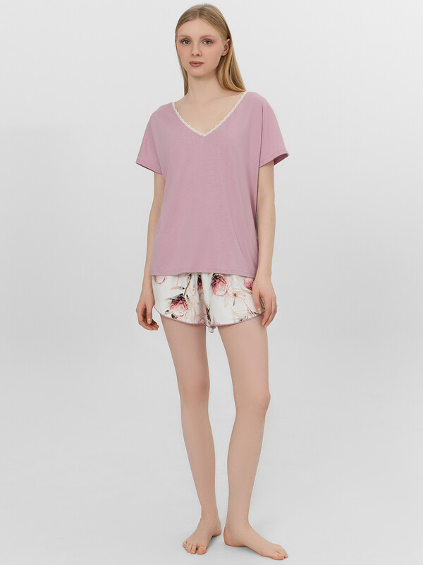 КОМПЛЕКТ ЖЕНСКИЙ (ФУТБОЛКА, ШОРТЫ) 592544