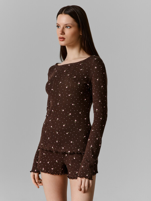КОМПЛЕКТ ЖЕНСКИЙ (ДЖЕМПЕР, ШОРТЫ) 592614