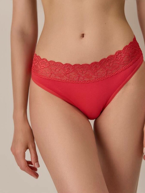 Трусы CONTE LACE WAIST LB 2478 Трусы «бикини» из хлопка с кружевом женские