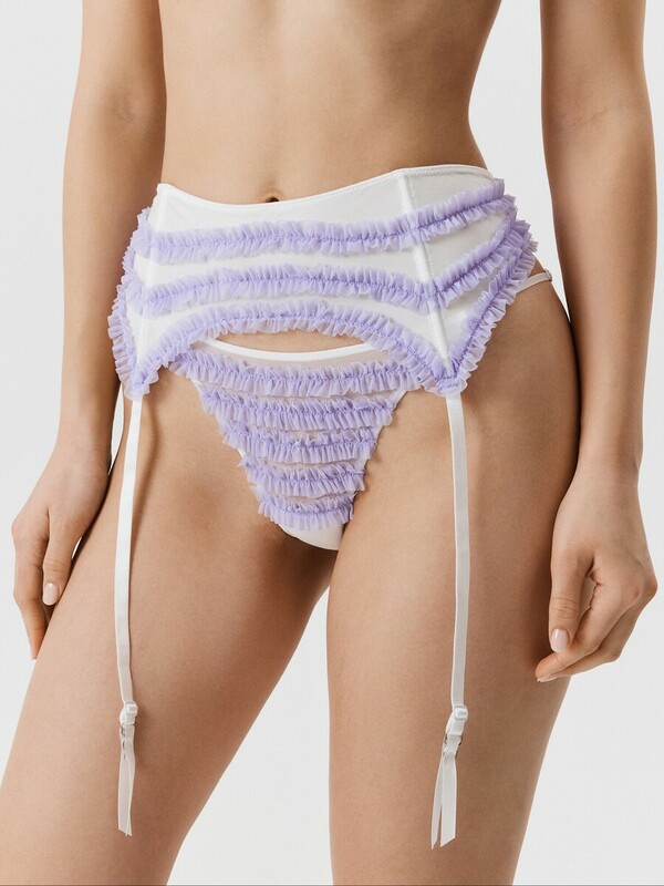 Трусы стринги-бразилиано с поясом для чулок Apasta