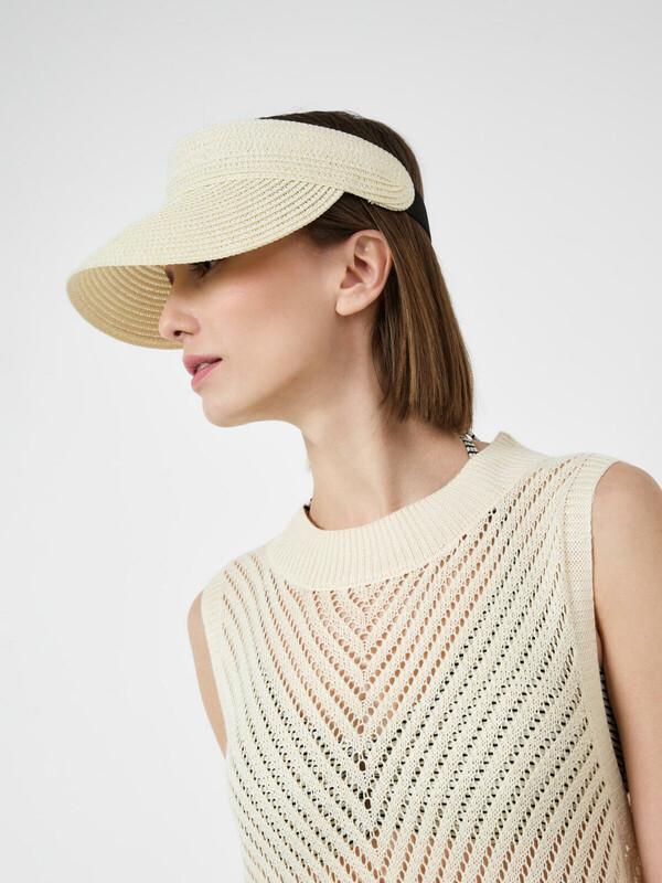 Козырек соломенный для женщин