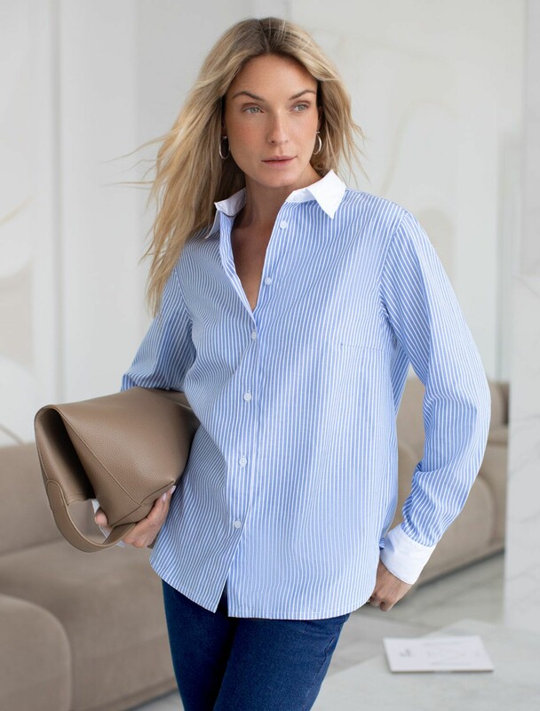 Блузка прямого силуэта