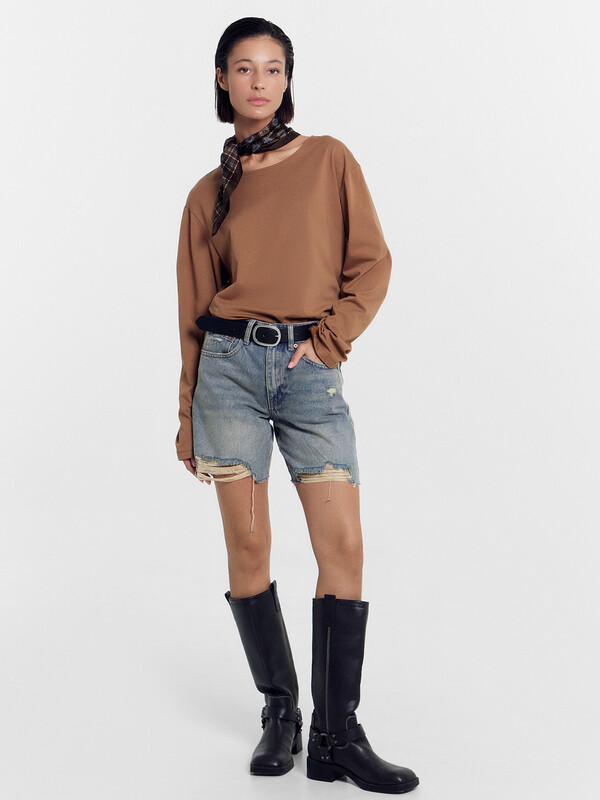 ШОРТЫ ЖЕНСКИЕ ДЖИНСОВЫЕ 2024-DS801-1