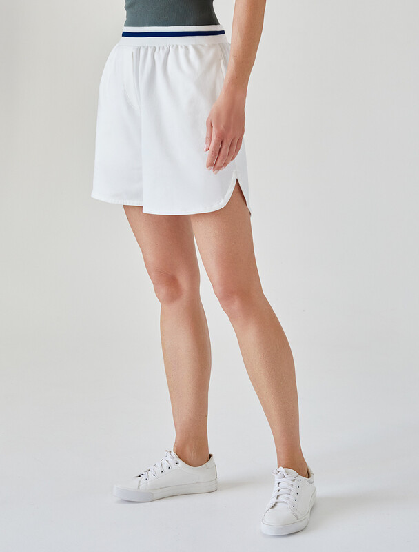 Шорты из эластичного футера-двухнитки