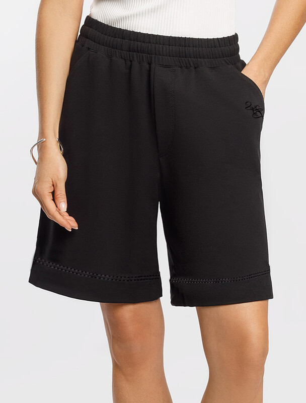 Шорты из тонкого премиального футера с эластаном