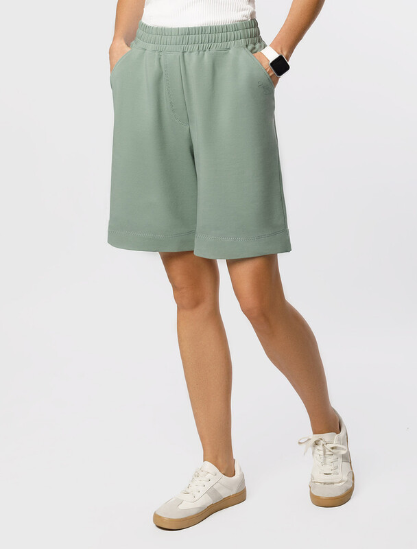 Шорты из тонкого премиального футера с эластаном