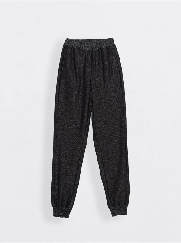 Брюки женские CONTE Ультракомфортные термоджоггеры с мерцанием люрекса SPORT LUX BLACK