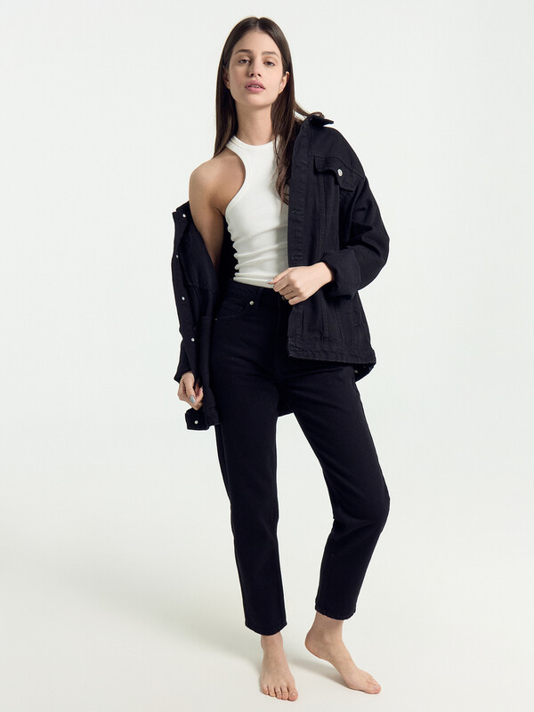 БРЮКИ ЖЕНСКИЕ ДЖИНСОВЫЕ 2023-DTW401-2