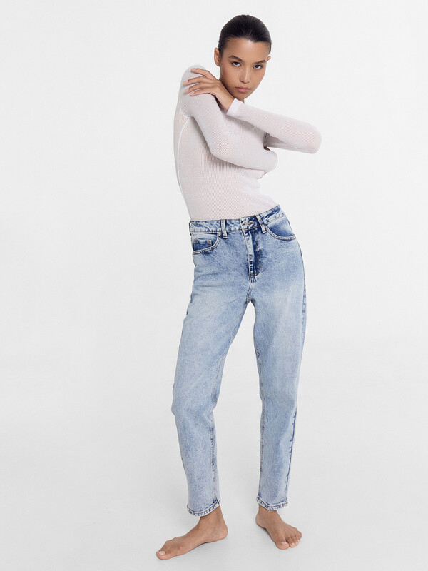 БРЮКИ ЖЕНСКИЕ ДЖИНСОВЫЕ 2024-DTW404-2