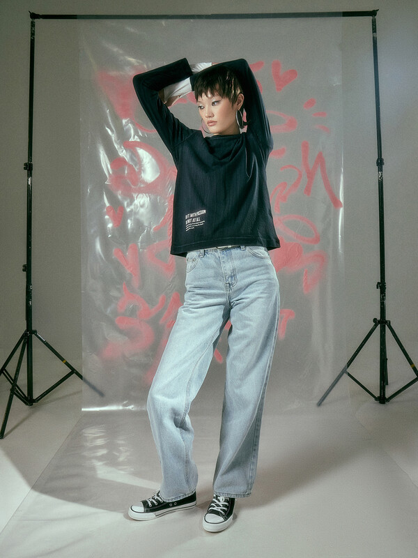 БРЮКИ ЖЕНСКИЕ ДЖИНСОВЫЕ 2025-1DTW501-1