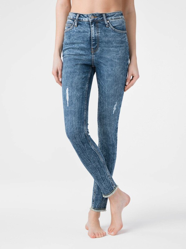 Джинсы CONTE Моделирующие eco-friendly Джинсы skinny c супервысокой посадкой CON-176 Lycra