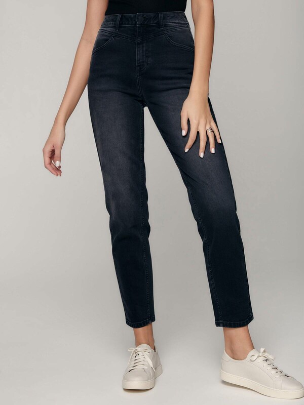 Джинсы CONTE Eco-friendly джинсы Mom Fit с высокой посадкой и кокеткой CON-314
