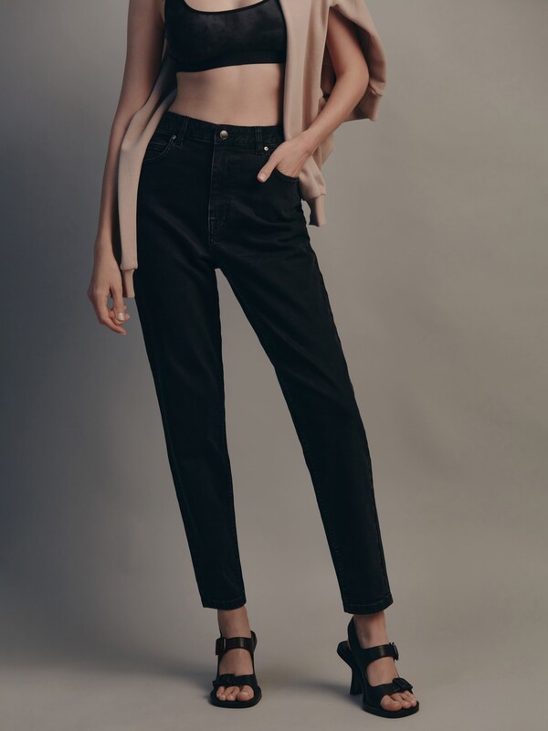 Брюки джинсовые женские CONTE CON-487 Джинсы mom с высокой посадкой