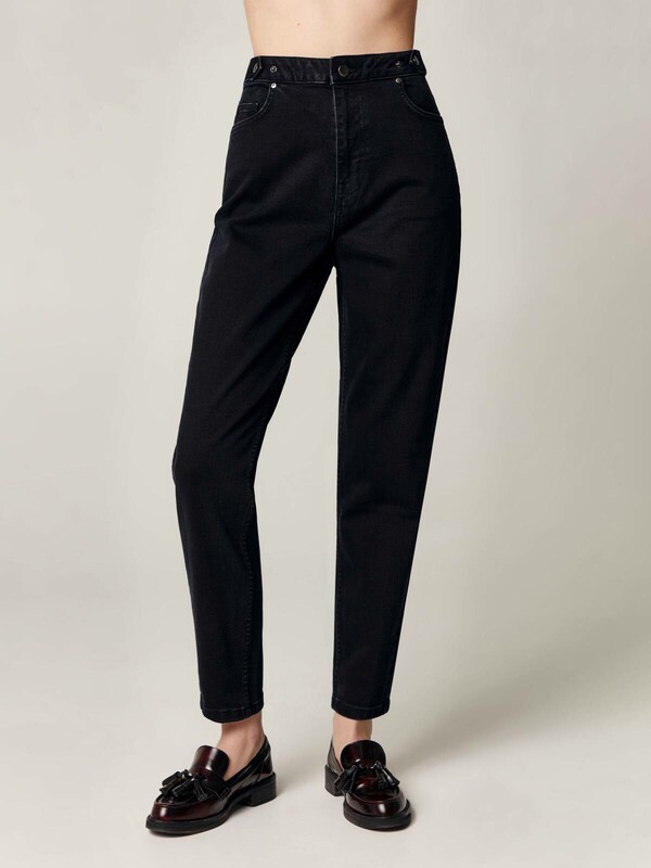 Брюки джинсовые женские CONTE CON-513 Джинсы mom с патами по талии