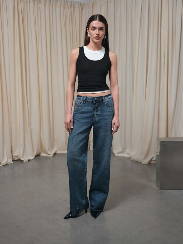 Актуальная коллекция CONTE CON-842 Джинсы relaxed из eco-friendly денима с уникальной варкой по низу