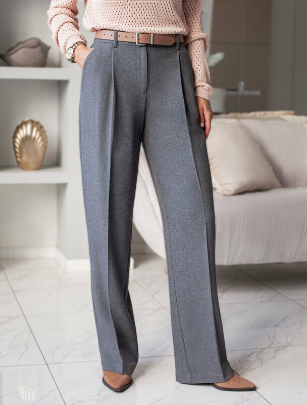 Брюки-палаццо из эластичной поливискозы