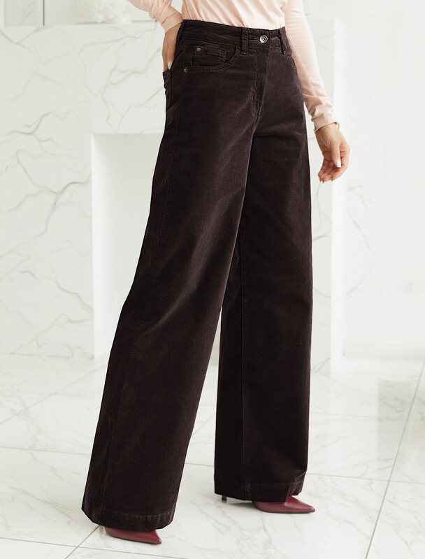 Брюки из эластичного микро-вельвета