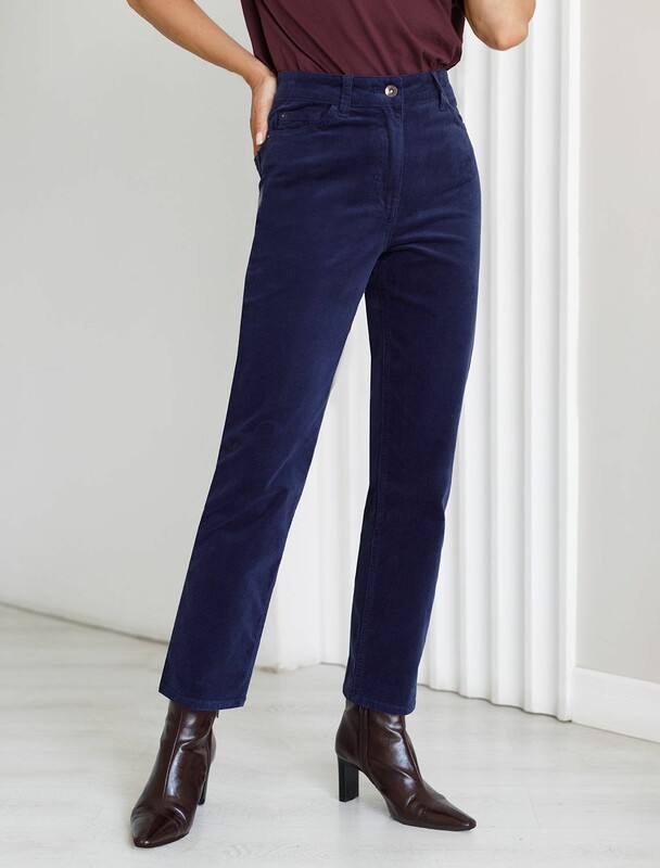 Брюки из эластичного микро-вельвета