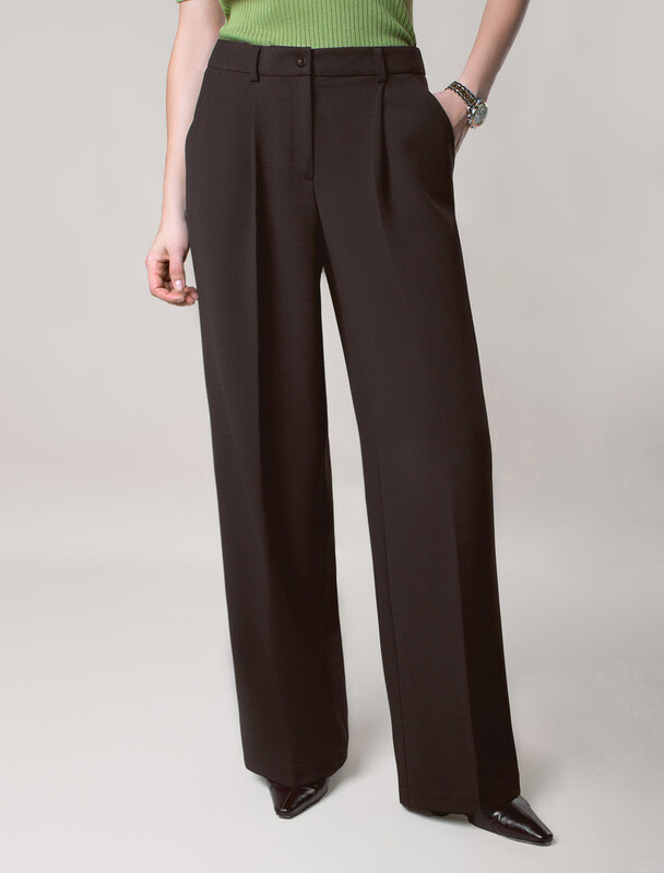 Брюки-палаццо из поливискозы