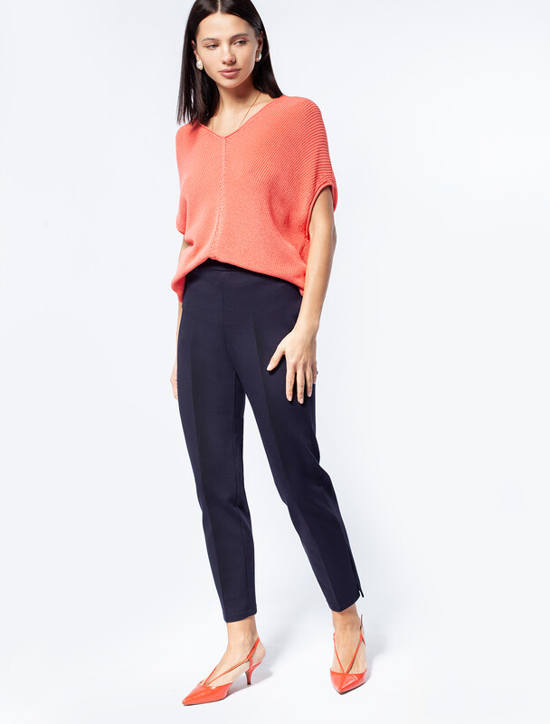 Брюки "дудочки" из плотного джерси