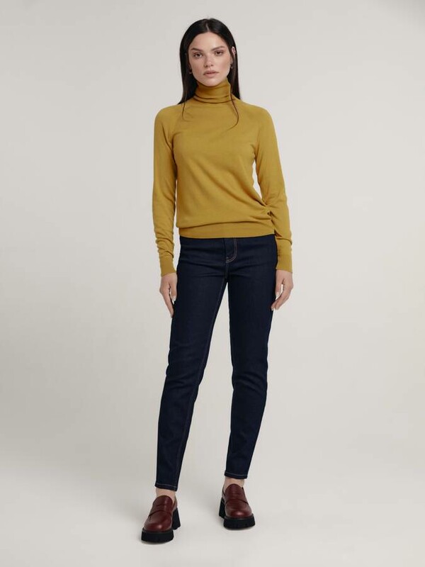 Джемпер женский CONTE LDK210 Джемпер прямого силуэта с воротником-гольфом