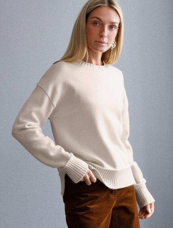 Джемпер из пряжи с кашемиром