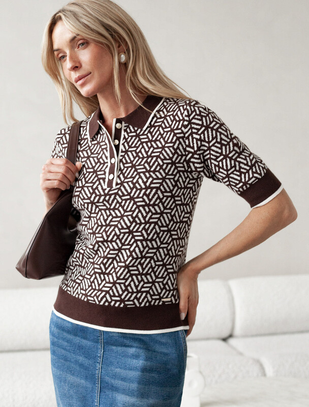 Джемпер жаккардовой вязки с кашемиром