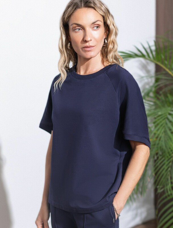 Футболка из тонкого премиального футера с эластаном