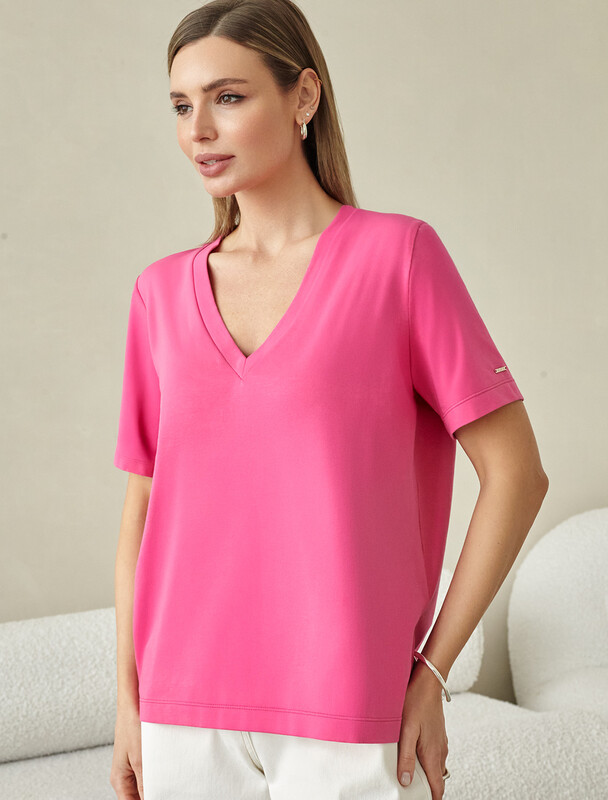 Футболка из премиального хлопка с эластаном