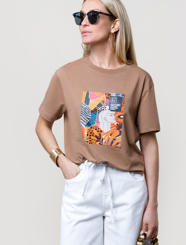 Футболка из премиального хлопка с эластаном