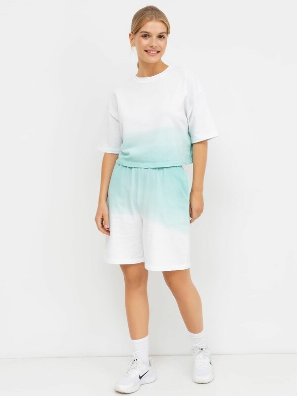 КОМПЛЕКТ ЖЕНСКИЙ (ДЖЕМПЕР, ШОРТЫ) 372461 22/ОБР18641Ц-7