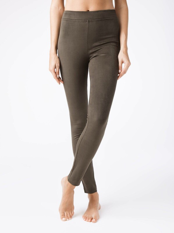 Трикотажные CONTE VELVET Ультрамягкие леггинсы женские из искусственной замши