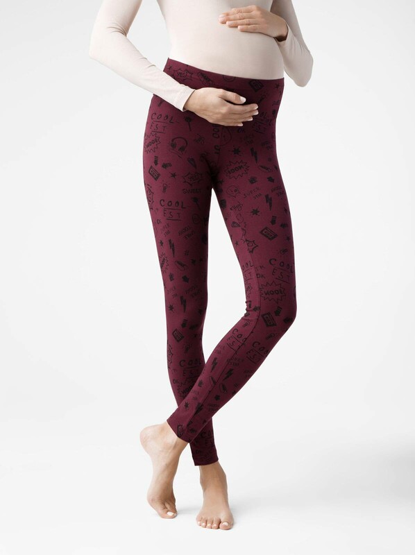 Леггинсы женские CONTE Ультракомфортные леггинсы для беременных с трендовым рисунком MAMA ART