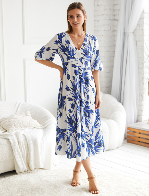 Платье из вискозы с лиоцеллом